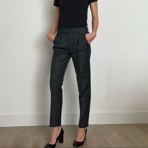 Grey cropped wool dress pants. Size 0